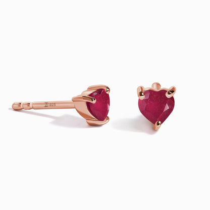 Boucles d'oreilles Rubis - Amour