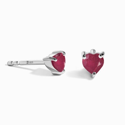 Boucles d'oreilles Rubis - Amour