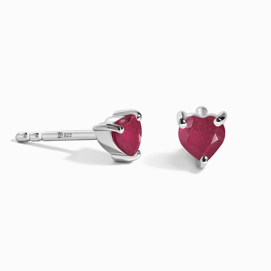 Boucles d'oreilles Rubis - Amour