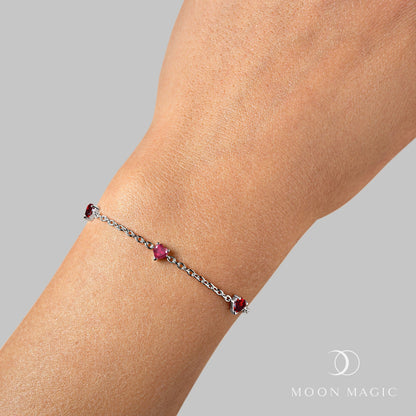 Bracelet Rubis Grenat - Jamais sans toi