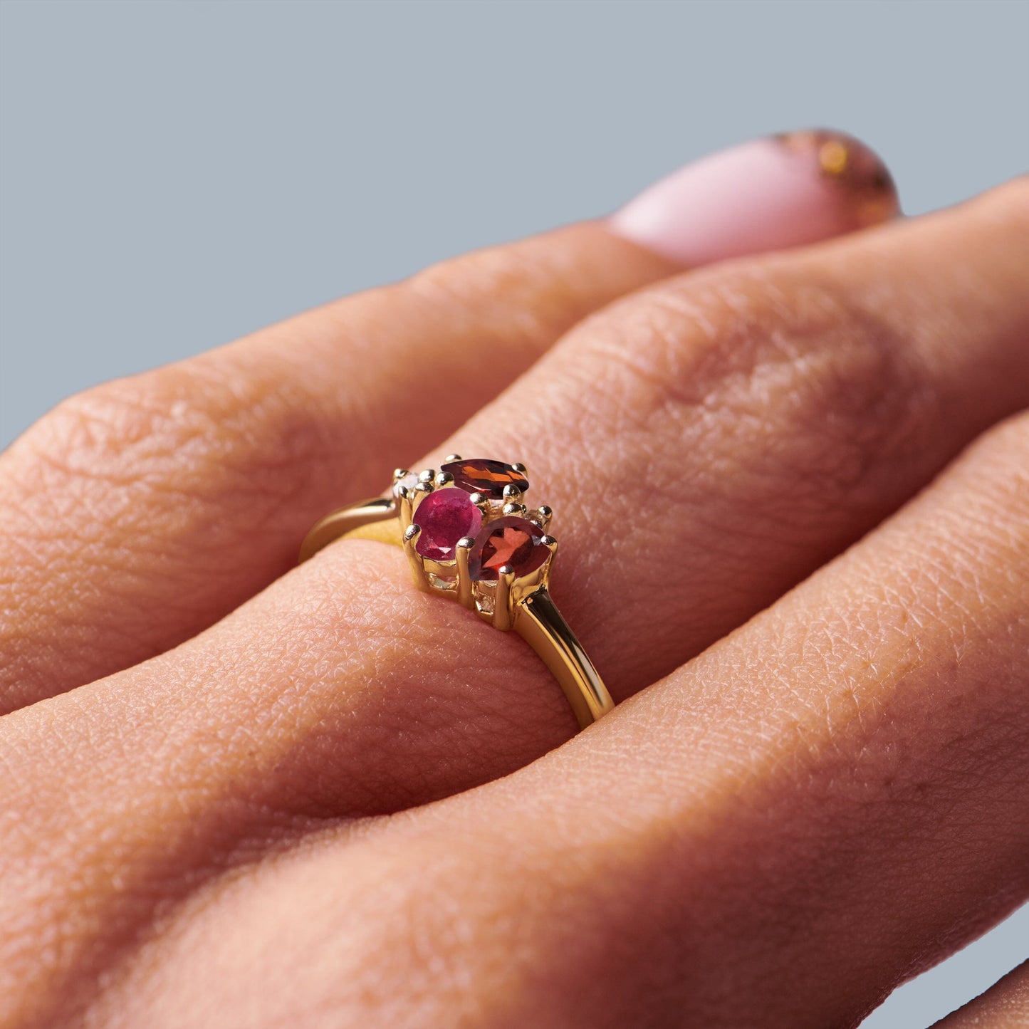 Bague Rubis Grenat - Orion