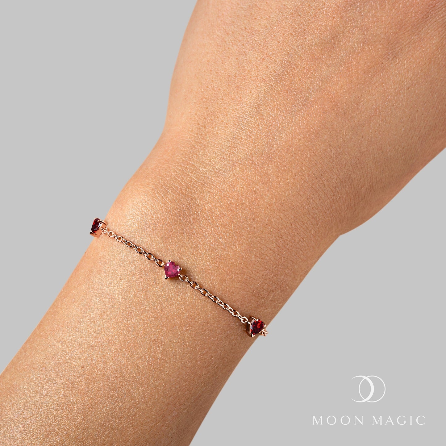 Bracelet Rubis Grenat - Jamais sans toi