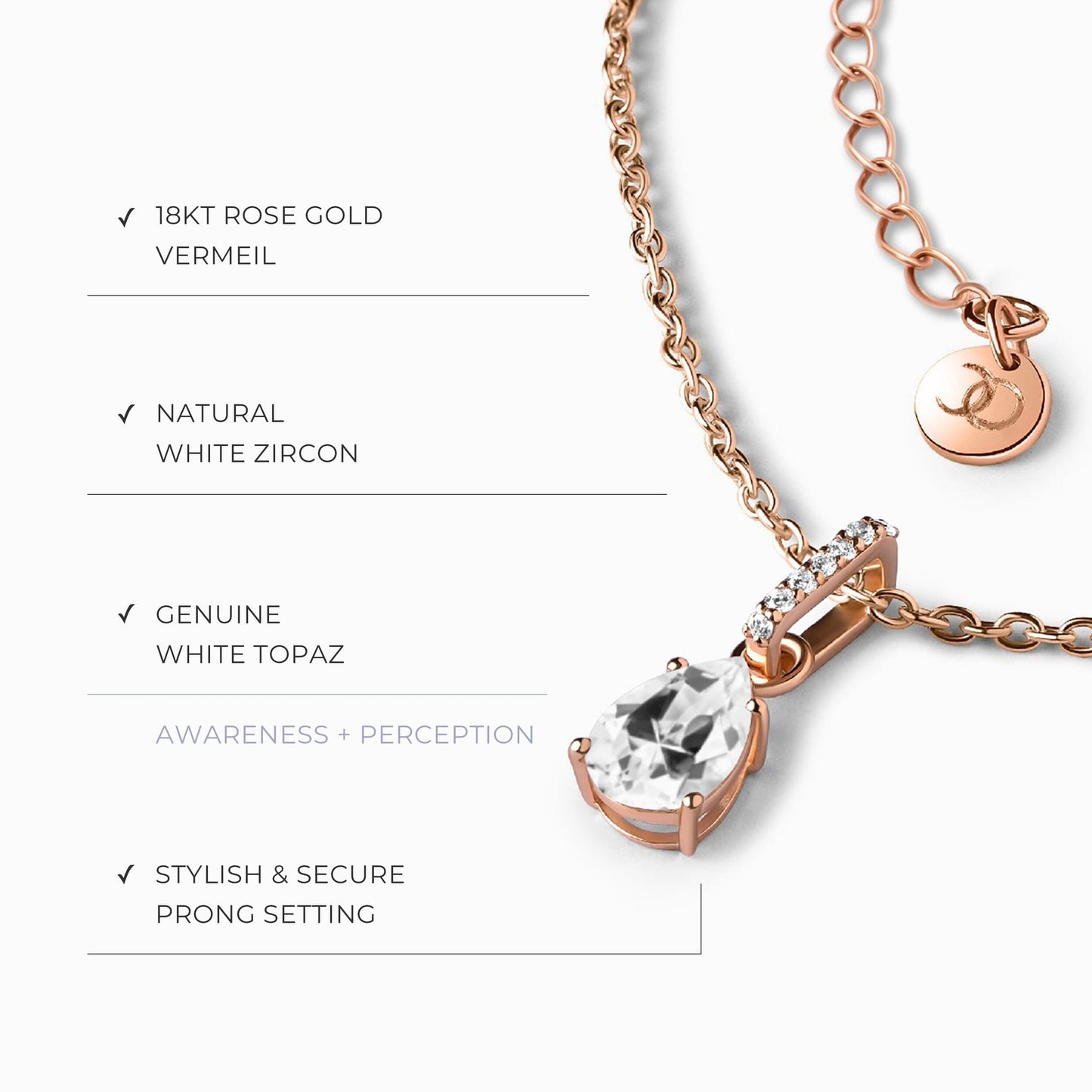 Collier constellation du zodiaque Taureau et topaze blanche