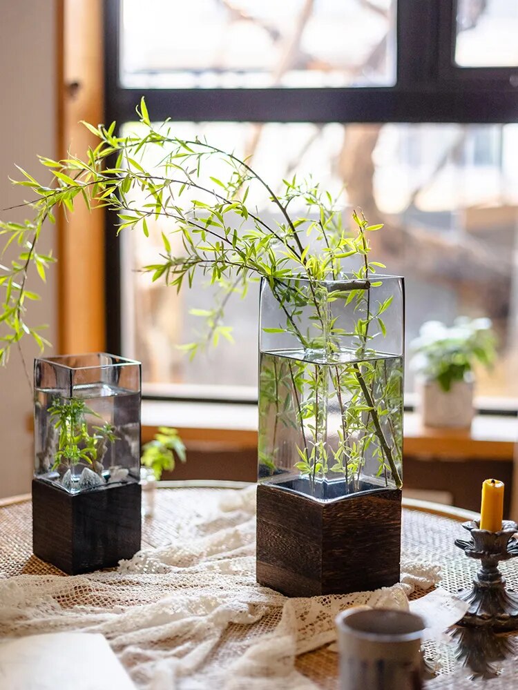 Nordic Rectangular Hydroponic Vase