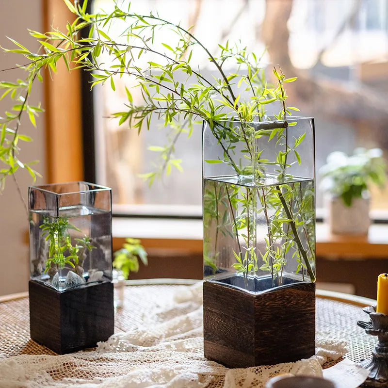 Nordic Rectangular Hydroponic Vase