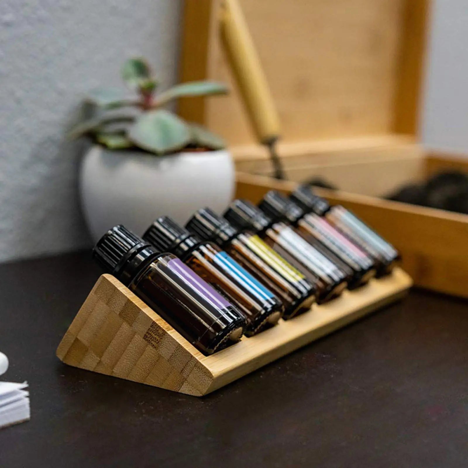 Wooden Essential Oil Organiser