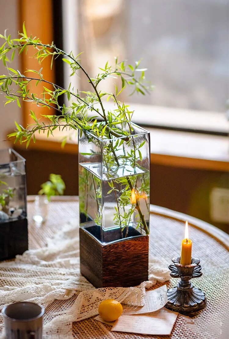 Nordic Rectangular Hydroponic Vase