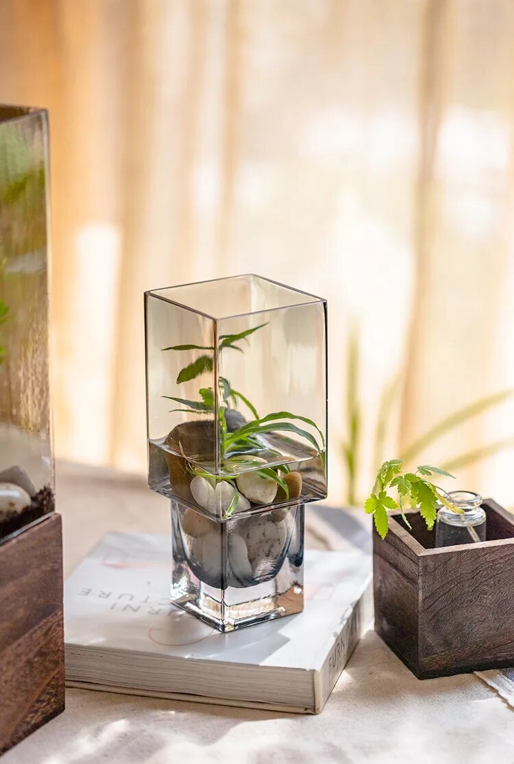 Nordic Rectangular Hydroponic Vase