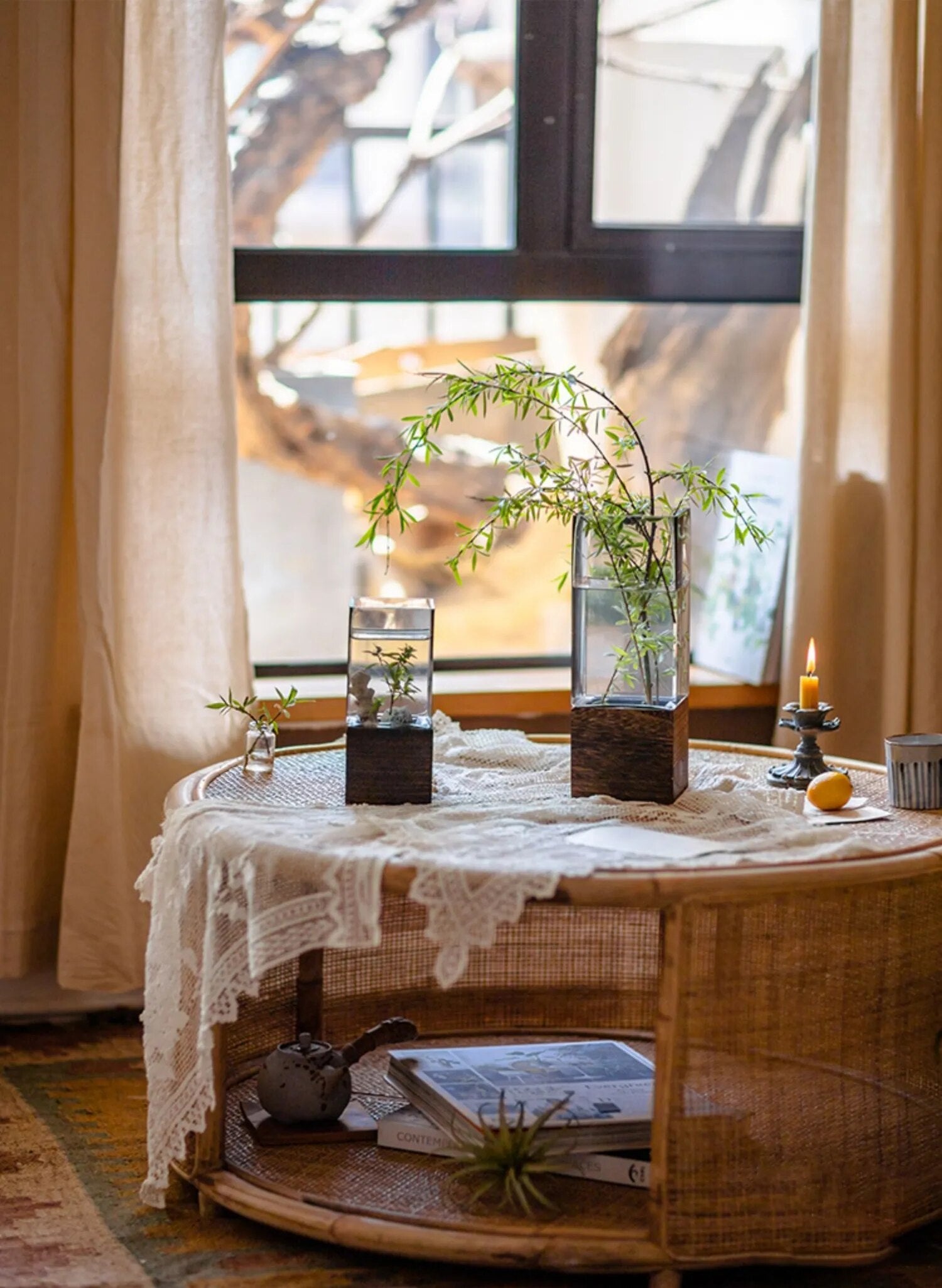 Nordic Rectangular Hydroponic Vase