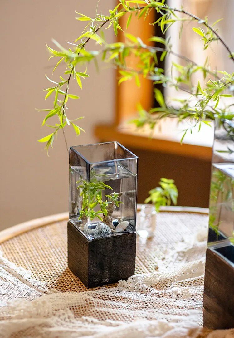 Nordic Rectangular Hydroponic Vase