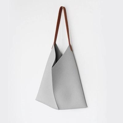 Soft PU Leather Crossbody Tote Bag | Minimalist Tote Bag