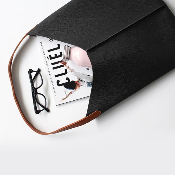 Soft PU Leather Crossbody Tote Bag | Minimalist Tote Bag