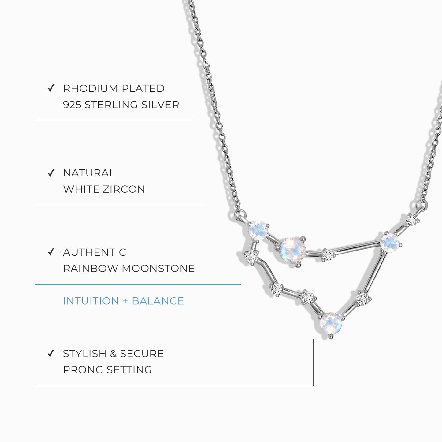 Constellation du Capricorne et onyx noir