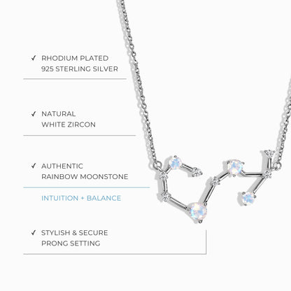 Collier et boucles d'oreilles constellation du zodiaque Scorpion