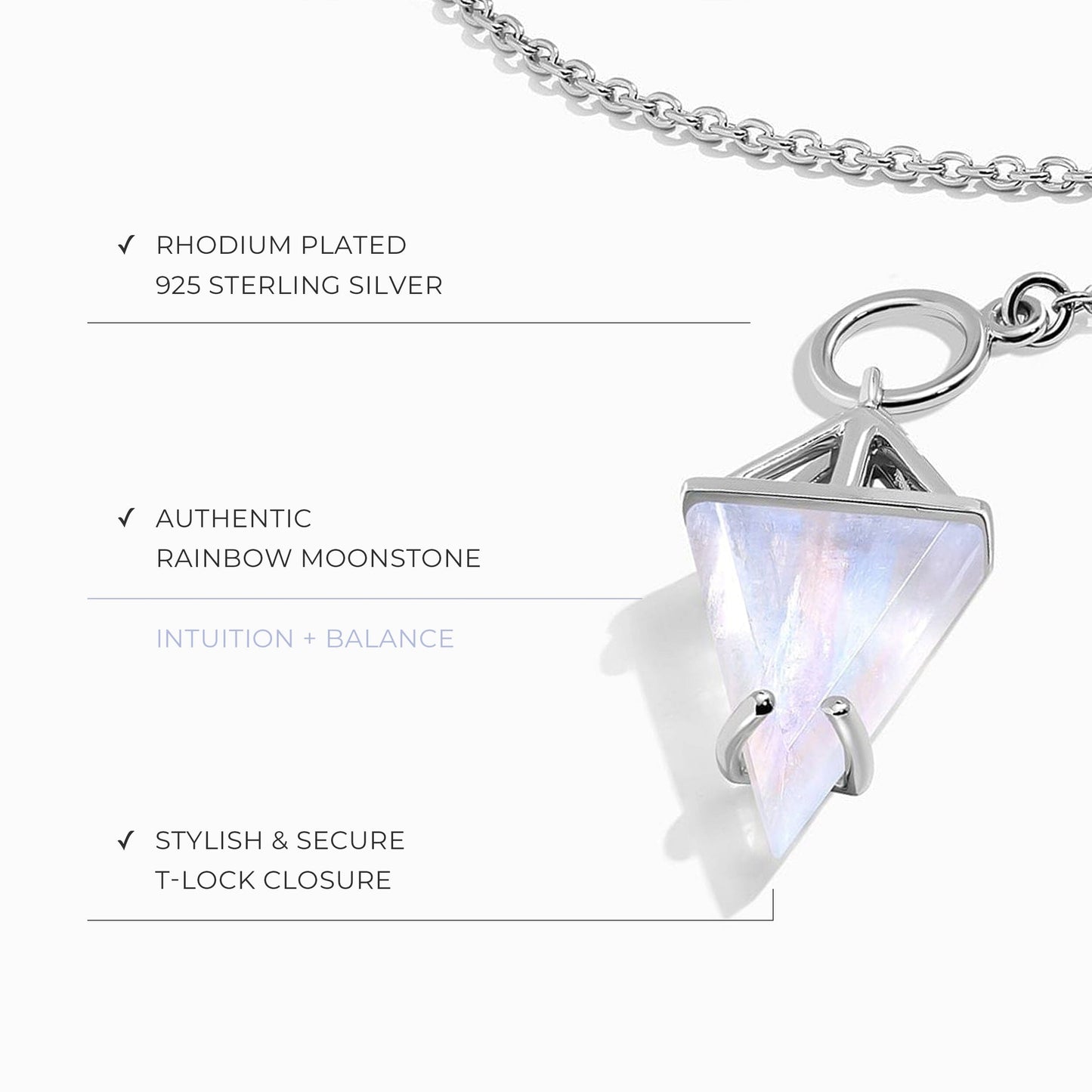 Collier en pierre de lune - Heroine T Lock