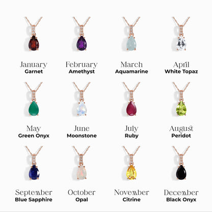 Collier Sway en améthyste et diamants - Pierre de naissance de février