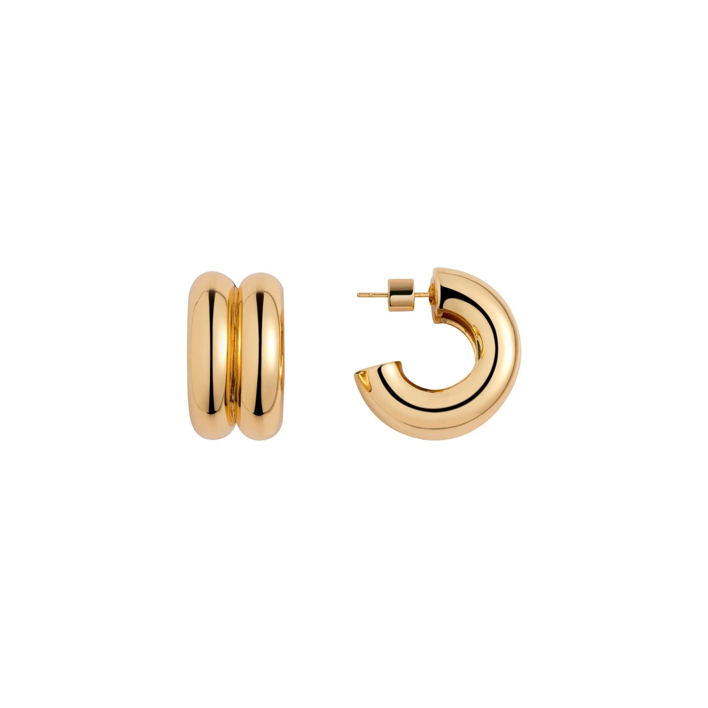 Double Hoop Earrings Joolz by Martha Calvo