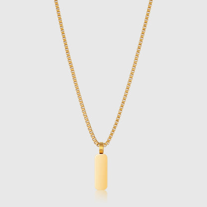 Minimal Pendant & Box Chain