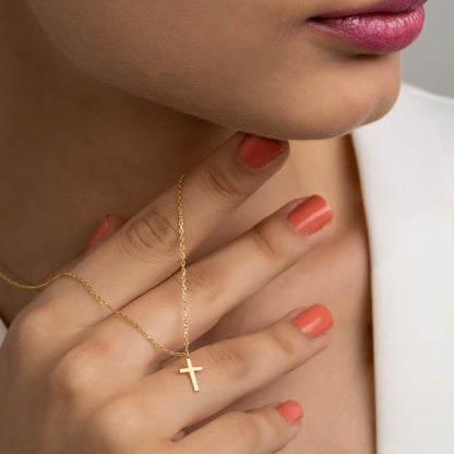 Dainty Cross Necklace for Women