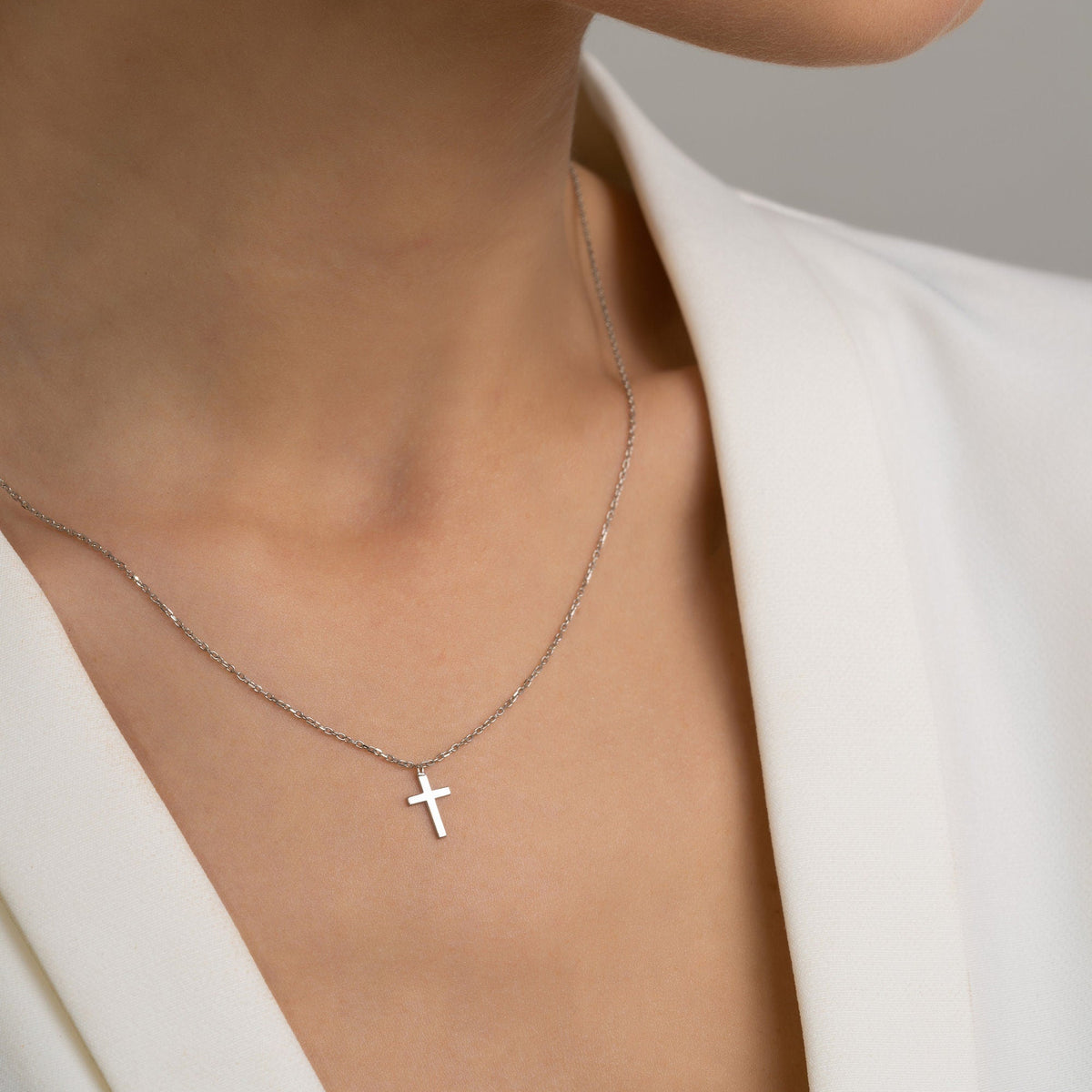 Dainty Cross Necklace for Women