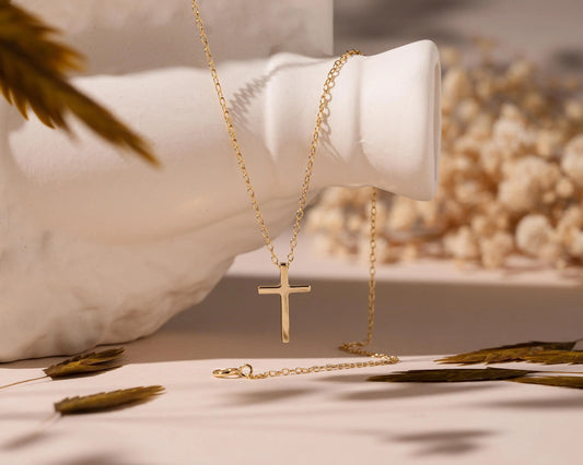 Dainty Gold Cross Necklace Starymagic