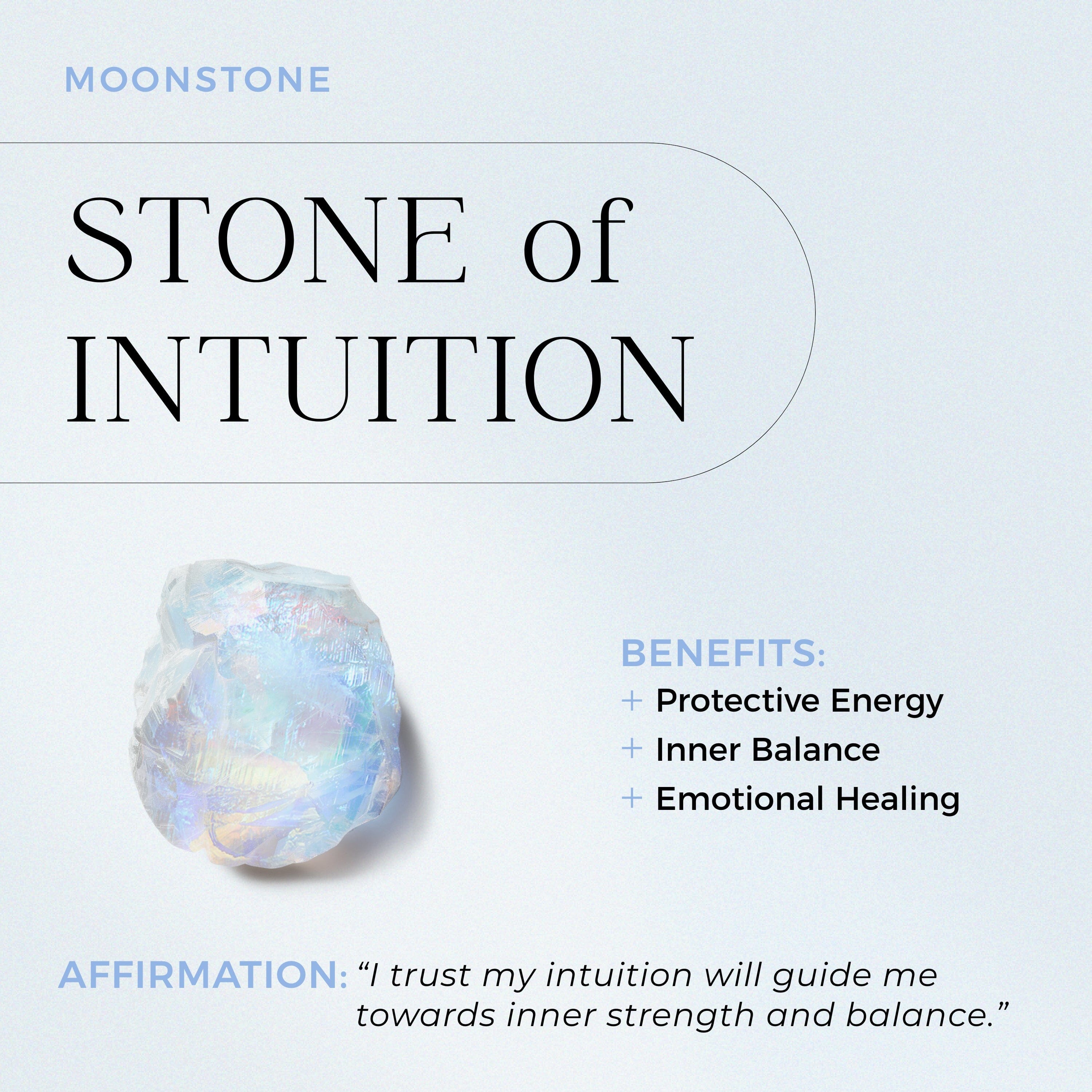 Raw Crystal Charm - Moonstone