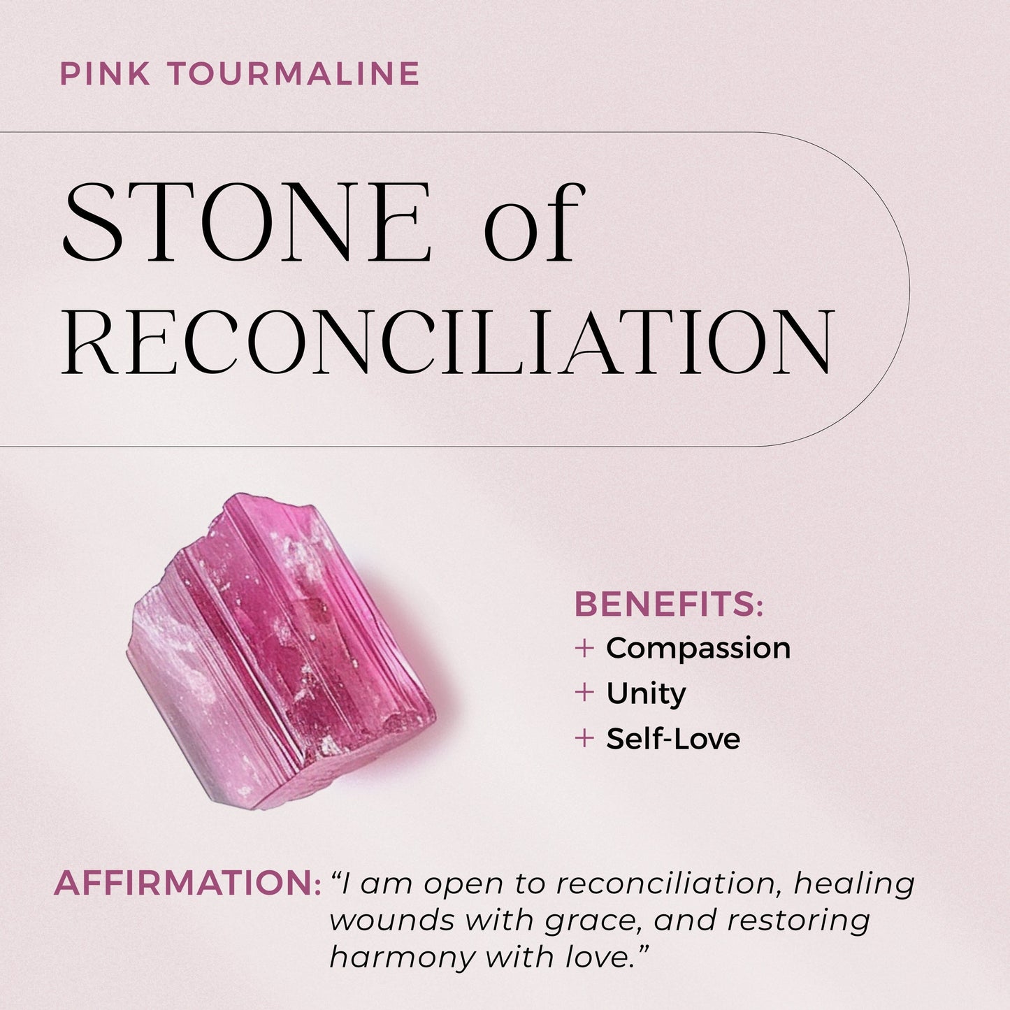 Bague ajustable en tourmaline rose Flourish – Pierre de naissance d'octobre