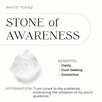 Bracelet Topaze Blanche Floating Sway - Pierre de Naissance Avril