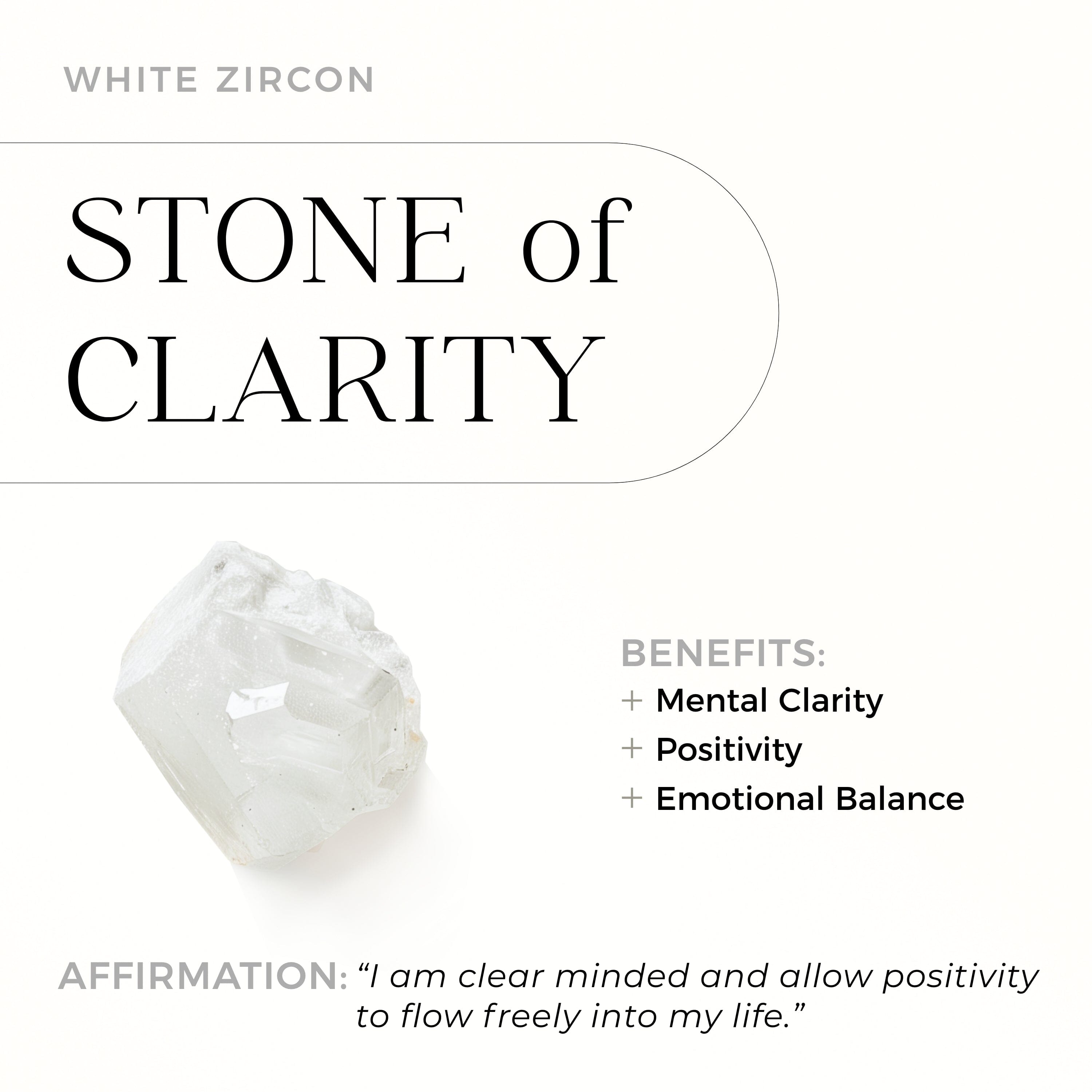 White Zircon Unisex Ring - Mysterious