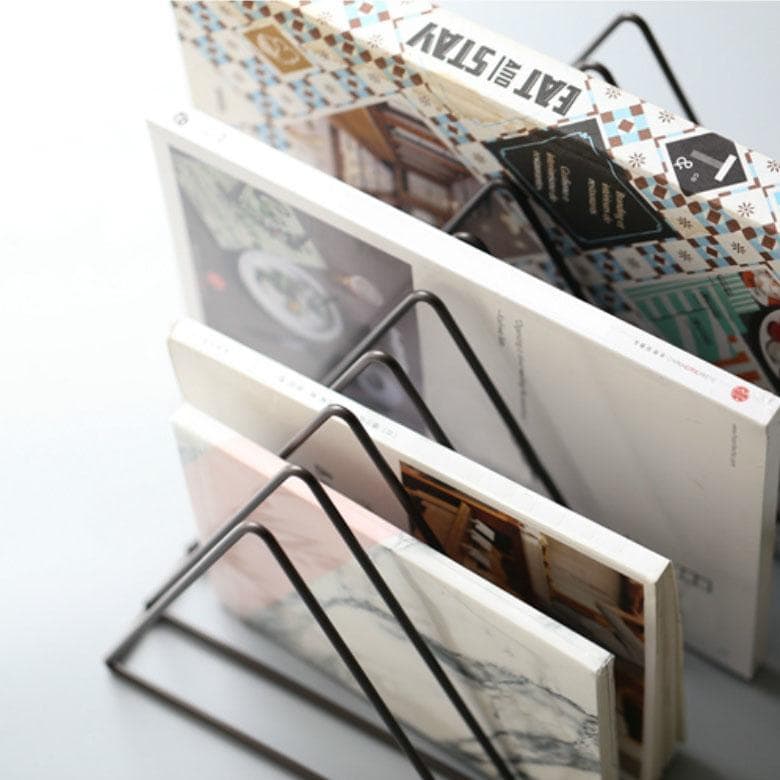 Metal Book And Magazine Rack