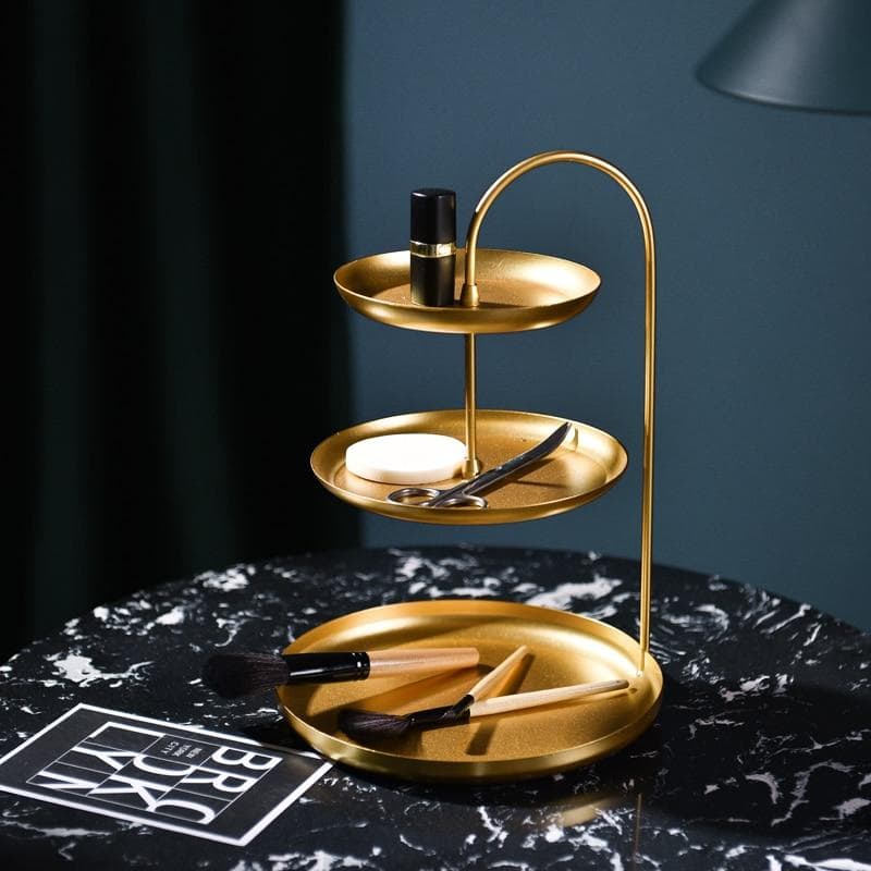 Brass Desk Tray Organizer