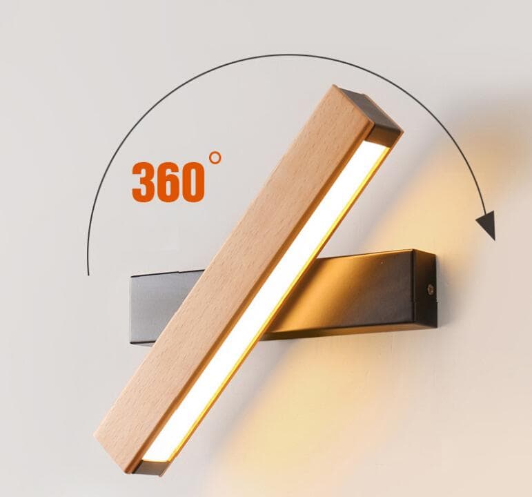 Lampe LED rotative moderne et nordique