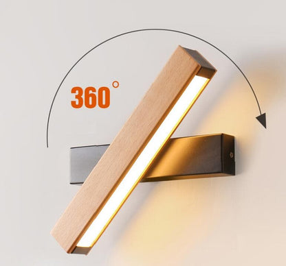 Lampe LED rotative moderne et nordique