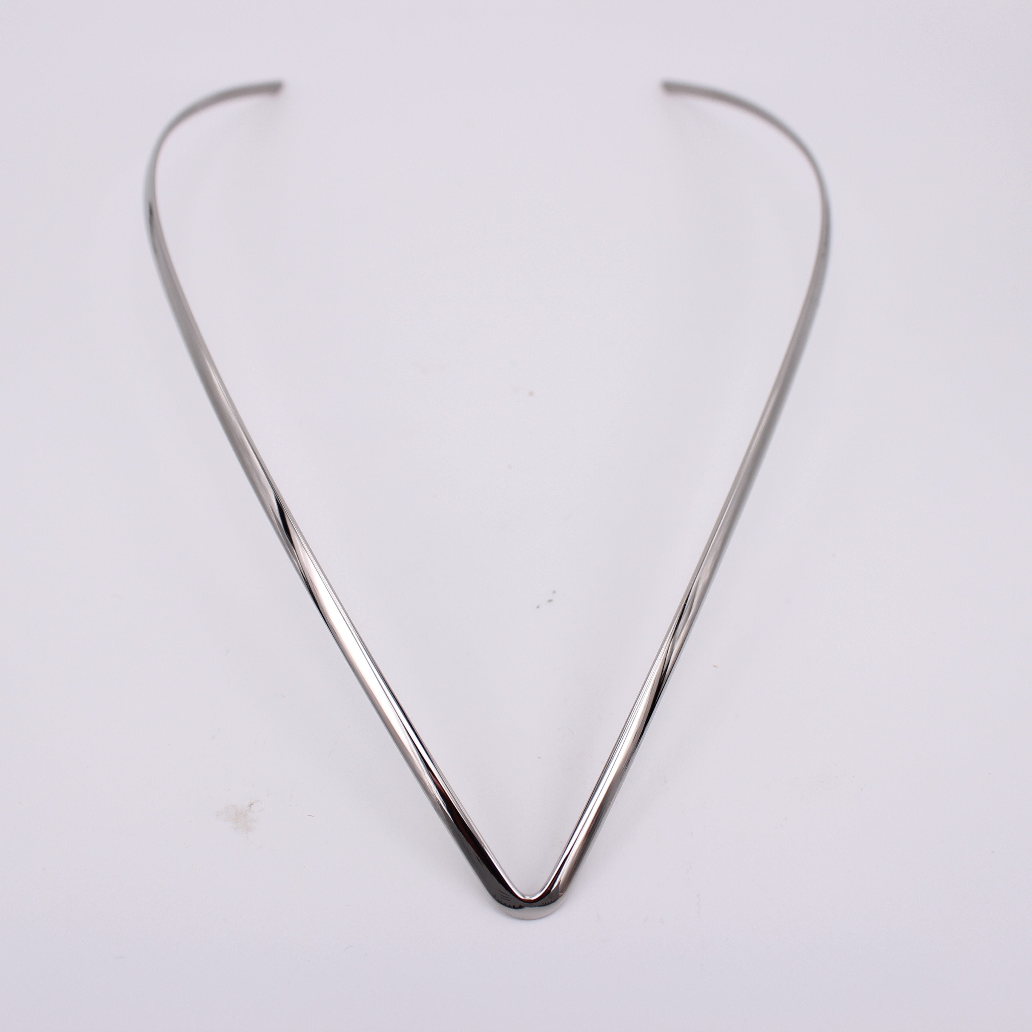 Stainless Steel V Collar Necklace