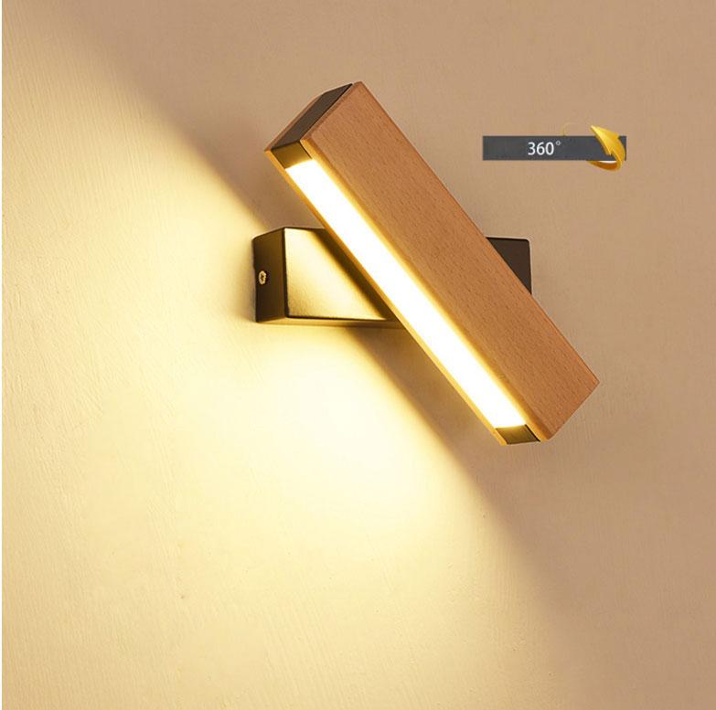 Lampe LED rotative moderne et nordique
