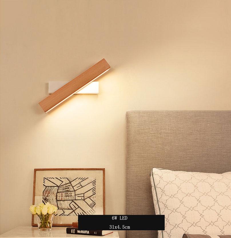 Lampe LED rotative moderne et nordique
