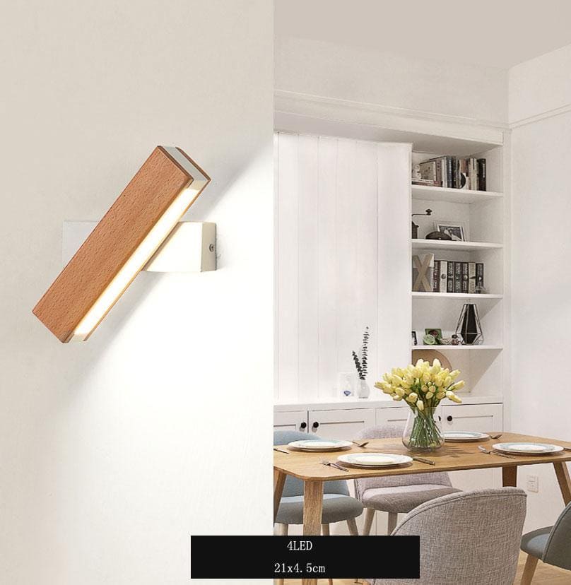 Lampe LED rotative moderne et nordique
