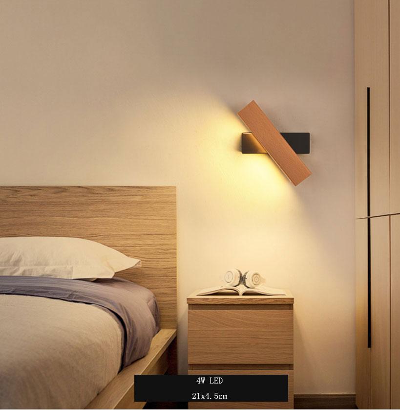 Lampe LED rotative moderne et nordique