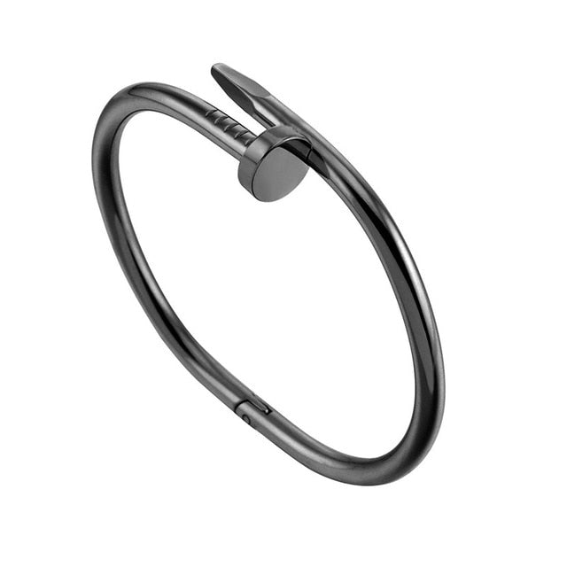 Bracelet manchette à clous / Bague à clous