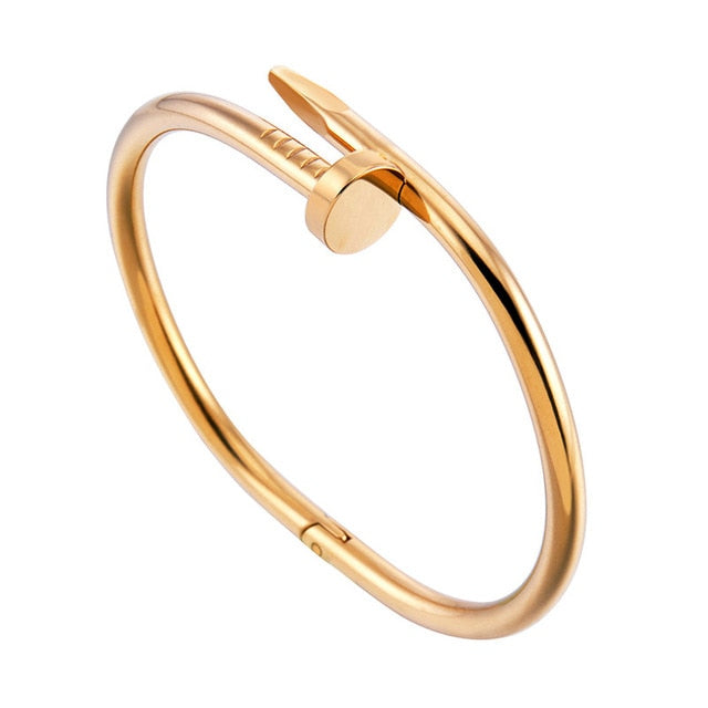 Bracelet manchette à clous / Bague à clous