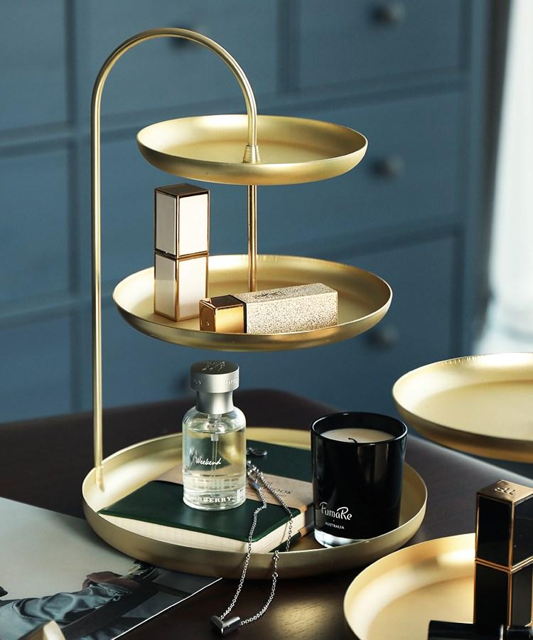 Brass Desk Tray Organizer