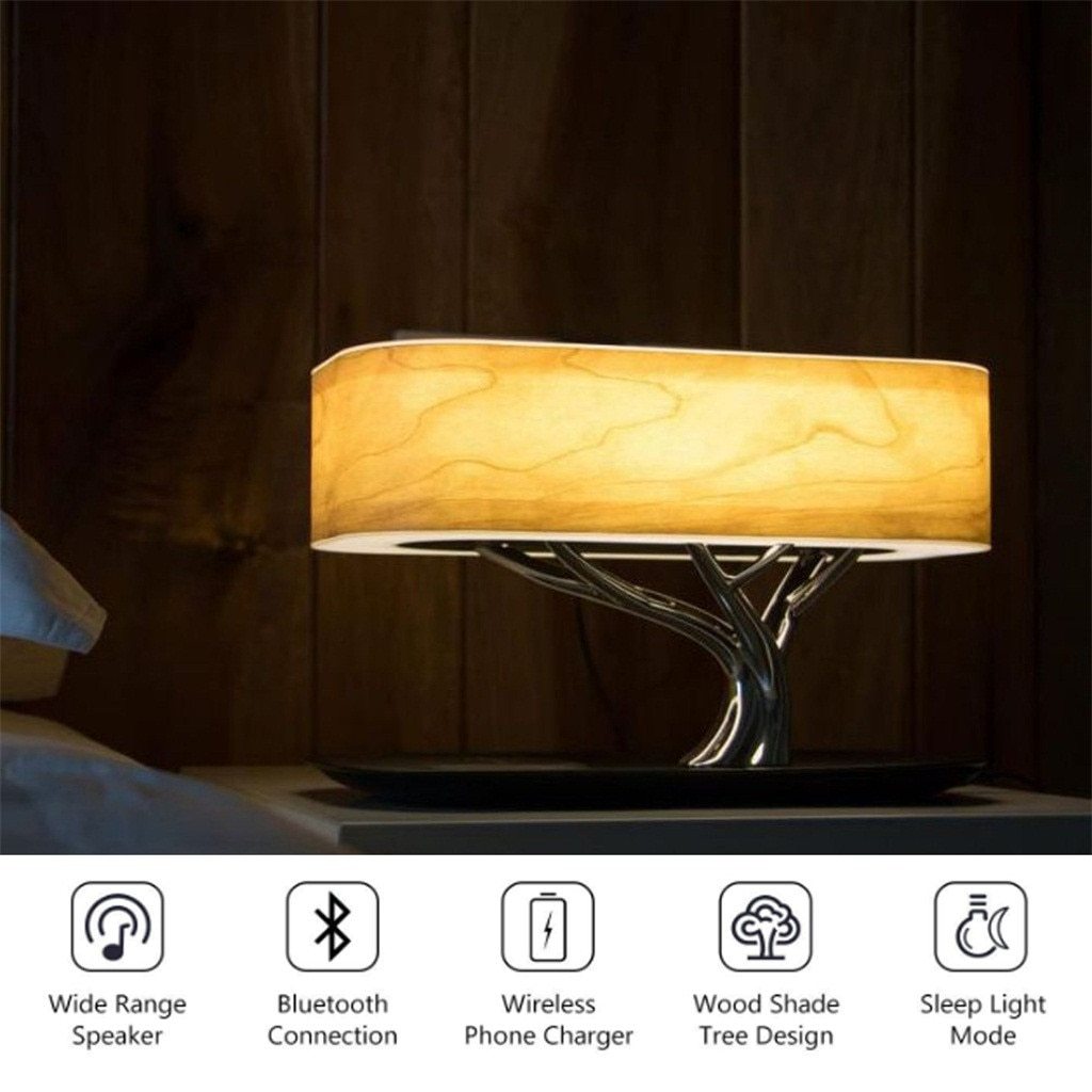 Light of Life | Minimalist Lamp with Wireless Bluetooth Speaker and Charger