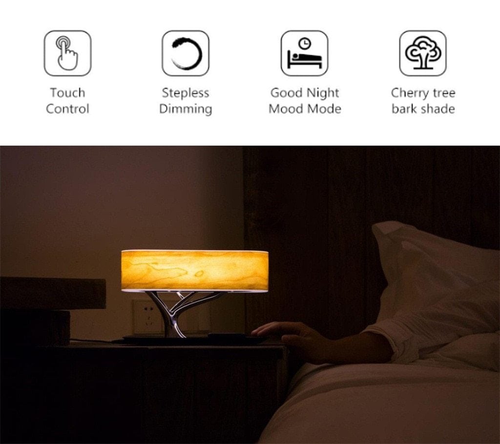 Light of Life | Minimalist Lamp with Wireless Bluetooth Speaker and Charger
