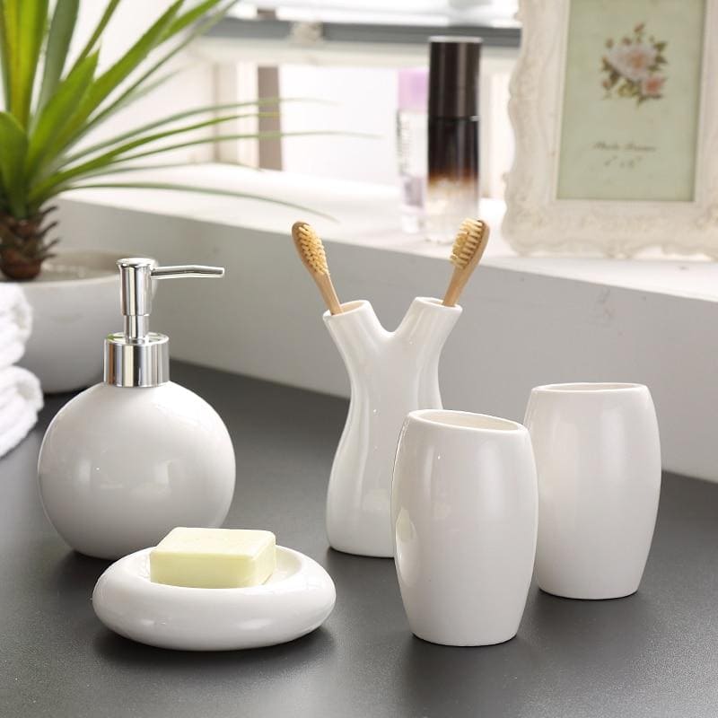 Minimalist Bathroom Accessories Set