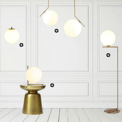 Lampadaire et suspensions modernistes nordiques