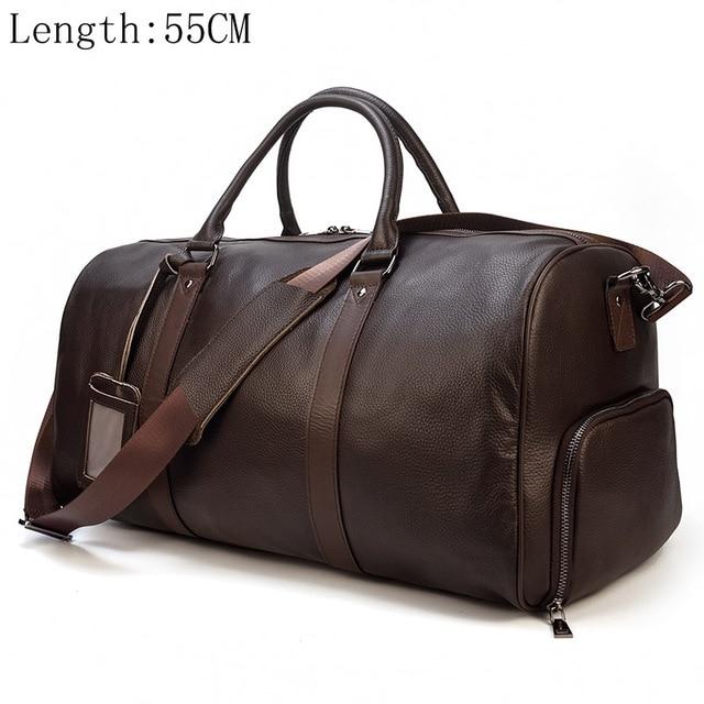 Large Genuine Leather Weekender