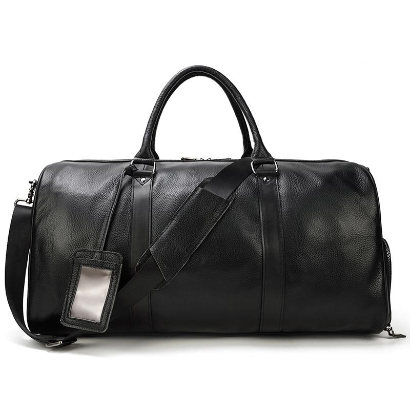 Large Genuine Leather Weekender