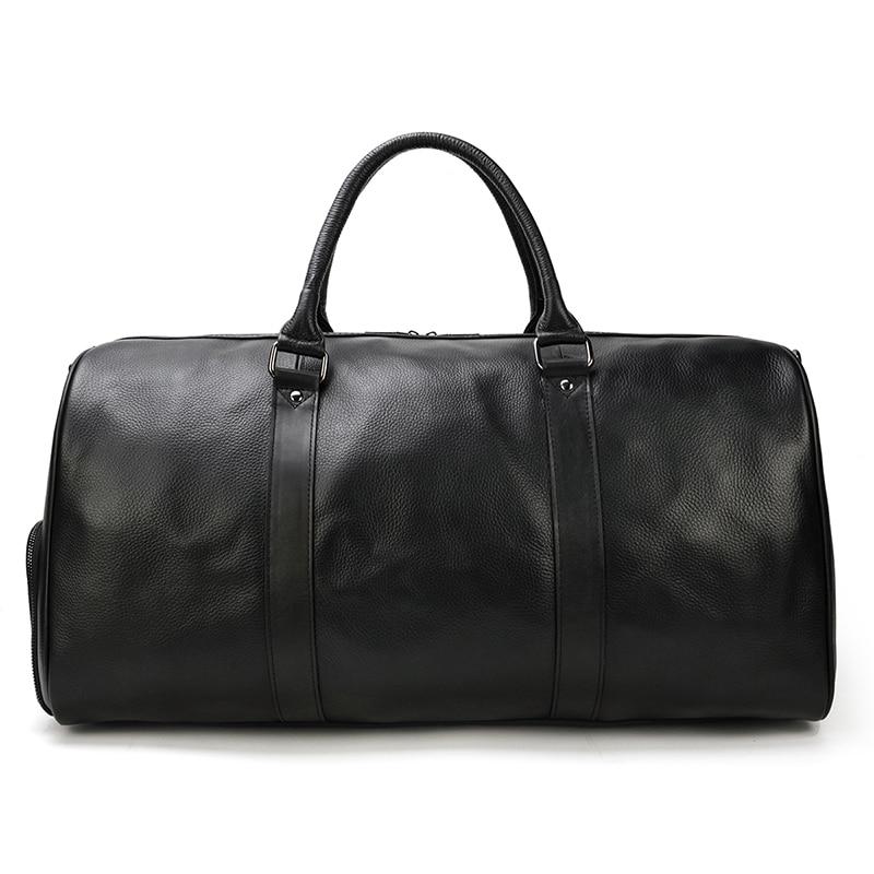 Large Genuine Leather Weekender