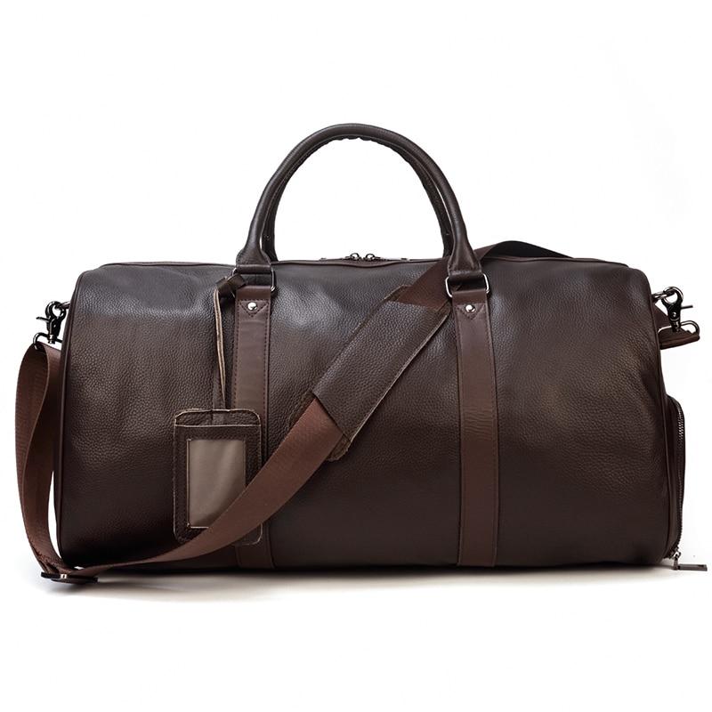 Large Genuine Leather Weekender