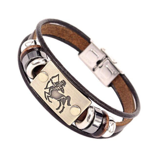 Zodiac Leather Bracelets